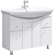 Комплект мебели белый глянец 106,5 см Aqwella Franchesca FR0110 + 4620008197340 + FR0208