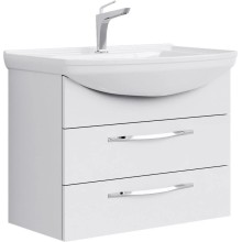 Комплект мебели белый глянец 76,5 см Aqwella Allegro Agr.01.07/2 + 4620008197470 + MC.04.07