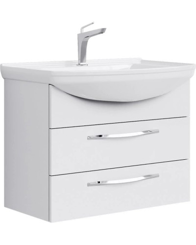 Комплект мебели белый глянец 76,5 см Aqwella Allegro Agr.01.07/2 + 4620008197470 + MC.04.07