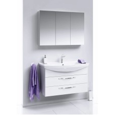 Комплект мебели белый глянец 106,5 см Aqwella Allegro Agr.01.10/2 + 4620008197340 + MC.04.10