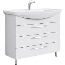 Комплект мебели белый глянец 106,5 см Aqwella Allegro Agr.01.10/3 + 4620008197340 + MC.04.10