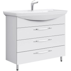 Комплект мебели белый глянец 106,5 см Aqwella Allegro Agr.01.10/3 + 4620008197340 + MC.04.10