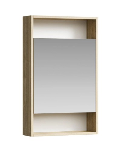 Комплект мебели дуб балтийский/белый глянец 50 см Aqwella City CI0105DB + 195032 + SIT0405DB