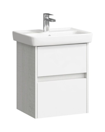 Комплект мебели дуб канадский/белый глянец 50 см Aqwella City CI0105DK + 195032 + SIT0405DK