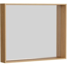 Комплект мебели дуб золотой/белый матовый 87,5 см Aqwella Basic BAS0108DZ + 4620008197456 + BAS0210DZ