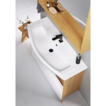 Комплект мебели дуб золотой/белый матовый 106,5 см Aqwella Basic BAS0110DZ + 4620008197388 + BAS0210DZ