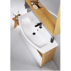 Комплект мебели дуб золотой/белый матовый 106,5 см Aqwella Basic BAS0110DZ + 4620008197388 + BAS0210DZ