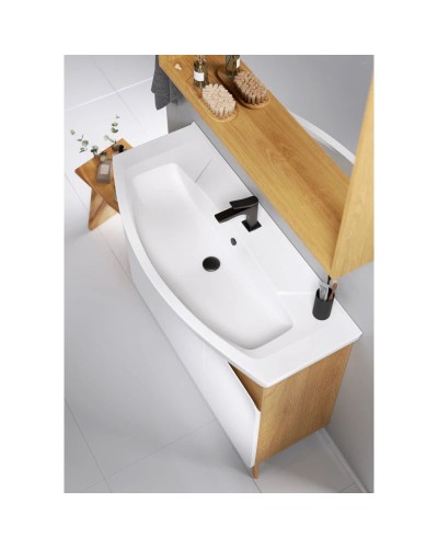 Комплект мебели дуб золотой/белый матовый 106,5 см Aqwella Basic BAS0110DZ + 4620008197388 + BAS0210DZ