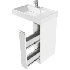 Комплект мебели белый глянец 80 см Акватон Лондри 1A236101LH010 + 1A72113KRW010 + 1A252702SU010