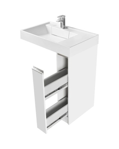 Комплект мебели белый глянец 80 см Акватон Лондри 1A236101LH010 + 1A72113KRW010 + 1A252702SU010