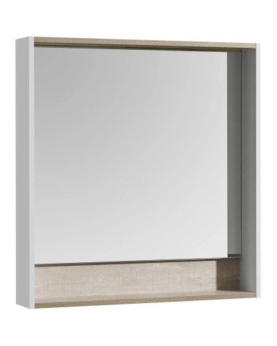 Комплект мебели белый глянец/бетон пайн 80 см Акватон Капри 1A230201KPDA0 + 1WH302251 + 1A230402KPDA0