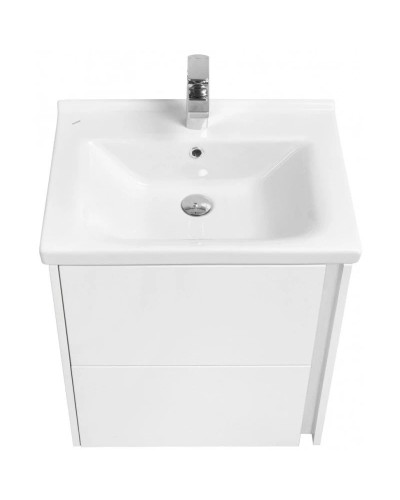 Комплект мебели белый глянец 60 см Акватон Стоун 1A231401SX010 + 1WH302421 + 1A231502SX010