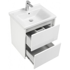 Комплект мебели белый глянец 60 см Акватон Стоун 1A231401SX010 + 1WH302421 + 1A231502SX010