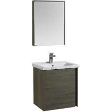 Комплект мебели грецкий орех 60 см Акватон Стоун 1A231401SXC80 + 1WH302421 + 1A231502SXC80