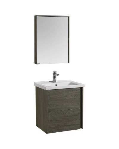 Комплект мебели грецкий орех 60 см Акватон Стоун 1A231401SXC80 + 1WH302421 + 1A231502SXC80