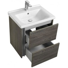 Комплект мебели грецкий орех 60 см Акватон Стоун 1A231401SXC80 + 1WH302421 + 1A231502SXC80