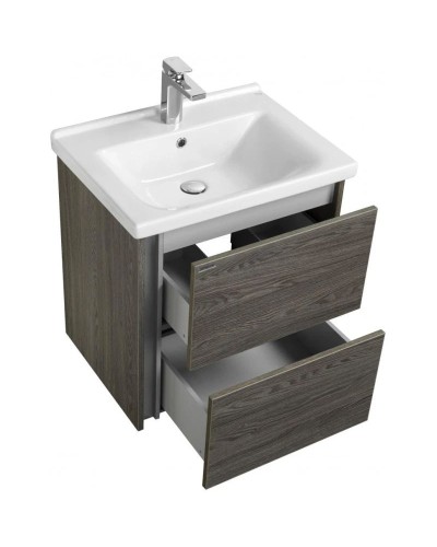 Комплект мебели грецкий орех 60 см Акватон Стоун 1A231401SXC80 + 1WH302421 + 1A231502SXC80