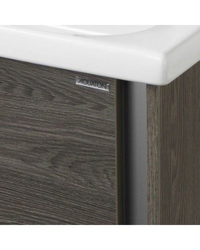 Комплект мебели грецкий орех 60 см Акватон Стоун 1A231401SXC80 + 1WH302421 + 1A231502SXC80