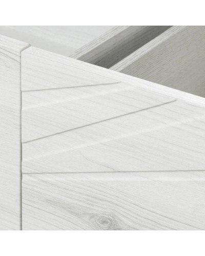 Комплект мебели белый глянец/ольха наварра 100 см Акватон Сакура 1A234901SKW80 + 1A71973KSK010 + 1A235102SKW80