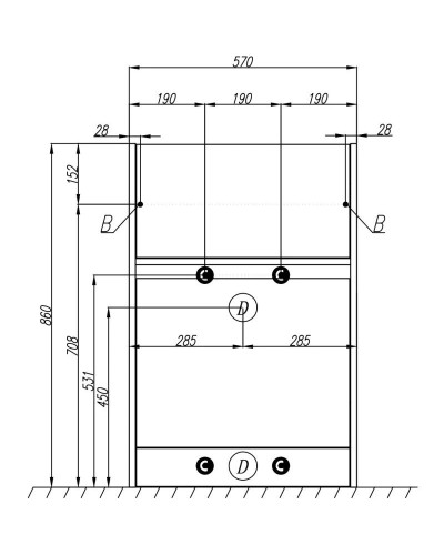 Комплект мебели белый глянец 120 см Акватон Лондри 1A235901LH010 + 1A72243KLH010 + 1A252902SU010