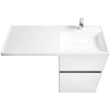 Комплект мебели белый глянец 120 см Акватон Лондри 1A235901LH010 + 1A72243KLH010 + 1A252902SU010