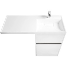 Комплект мебели белый глянец 120 см Акватон Лондри 1A235901LH010 + 1A72243KLH010 + 1A252902SU010