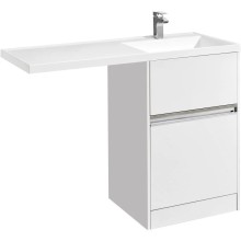 Комплект мебели белый глянец 120 см Акватон Лондри 1A235901LH010 + 1A72243KLH010 + 1A252902SU010