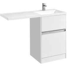 Комплект мебели белый глянец 120 см Акватон Лондри 1A235901LH010 + 1A72243KLH010 + 1A252902SU010