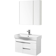 Комплект мебели белый глянец 80 см Акватон Беверли 1A235501BV010 + 1WH302422 + 1A237102BV010