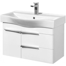 Комплект мебели белый глянец 80 см Акватон Беверли 1A235501BV010 + 1WH302422 + 1A237102BV010