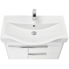 Комплект мебели белый глянец 80 см Акватон Беверли 1A235501BV010 + 1WH302422 + 1A237102BV010