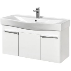 Комплект мебели белый глянец 100 см Акватон Беверли 1A236701BV010 + 1WH302502 + 1A237202BV010