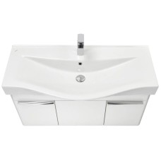 Комплект мебели белый глянец 100 см Акватон Беверли 1A236701BV010 + 1WH302502 + 1A237202BV010