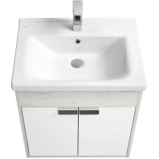 Комплект мебели белый глянец/дуб крафт 60 см Акватон Флай 1A237301FAX10 + 1WH302421 + 1A237602FA860