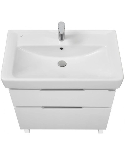 Комплект мебели белый/выбеленное дерево 80 см Акватон Дакота 1A202901DAAY0 + 1WH302084 + 1A203102DA010