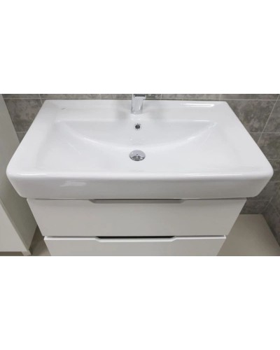 Комплект мебели белый/выбеленное дерево 80 см Акватон Дакота 1A202901DAAY0 + 1WH302084 + 1A203102DA010