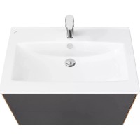 Комплект мебели графит софт/дуб веллингтон 75 см Акватон Сохо 1A258101AJA00 + 1WH501619 + 1A258302AJA0L