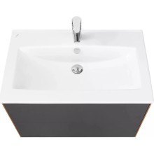 Комплект мебели графит софт/дуб веллингтон 75 см Акватон Сохо 1A258101AJA00 + 1WH501619 + 1A258302AJA0L