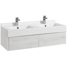 Комплект мебели белый глянец/ольха наварра 120 см Акватон Сакура 1A219701SKW80 + 1A72433KSK010 + 1A220002SKW80