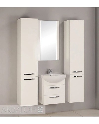 Комплект мебели белый 50,5 см Акватон Ария 1A140001AA010 + 1WH207781 + 1A140102AA010
