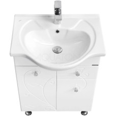 Комплект мебели белый глянец 60,5 см Акватон Лиана 1A162901LL010 + 1WH109652 + 1A162602LL010