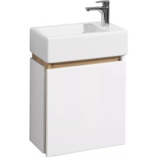 Комплект мебели белый глянец/эбони светлый 46 см Акватон Эклипс 1A172801EK49L + 1WH301972 + 1A129002EK010