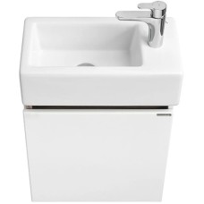 Комплект мебели белый глянец/эбони светлый 46 см Акватон Эклипс 1A172801EK49L + 1WH301972 + 1A129002EK010