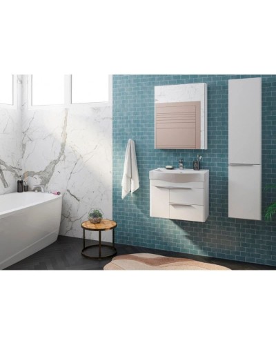 Комплект мебели белый глянец 65 см Акватон Беверли 1A235301BV010 + 1WH302501 + 1A237002BV010