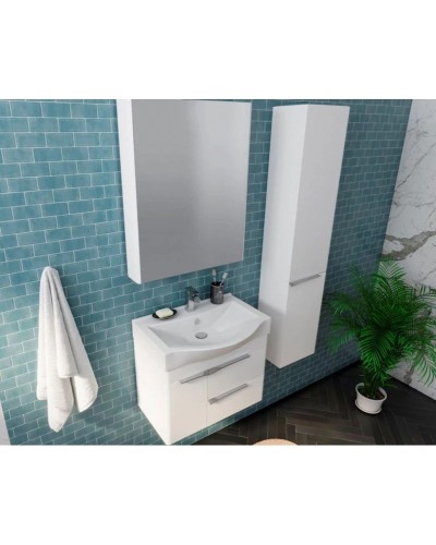 Комплект мебели белый глянец 65 см Акватон Беверли 1A235301BV010 + 1WH302501 + 1A237002BV010