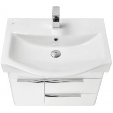 Комплект мебели белый глянец 65 см Акватон Беверли 1A235301BV010 + 1WH302501 + 1A237002BV010