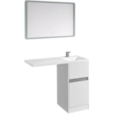 Комплект мебели белый глянец 105 см Акватон Лондри 1A236001LH010 + 1A72223KLH010 + 1A252802SU010