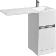 Комплект мебели белый глянец 105 см Акватон Лондри 1A236001LH010 + 1A72223KLH010 + 1A252802SU010