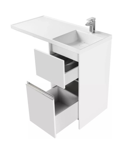 Комплект мебели белый глянец 105 см Акватон Лондри 1A236001LH010 + 1A72223KLH010 + 1A252802SU010