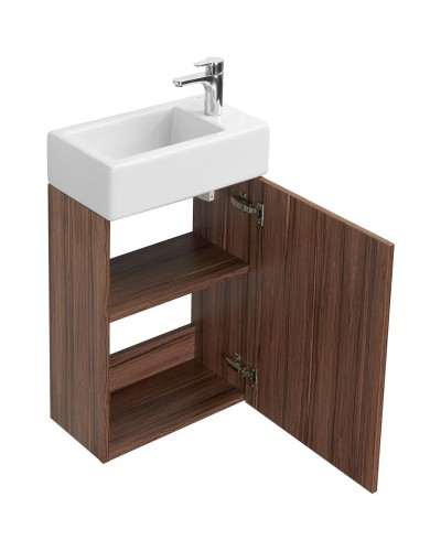 Комплект мебели эбони темный 46 см Акватон Эклипс 1A172701EK560 + 1WH301972 + 1A129002EK010